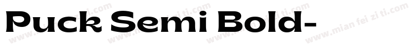 Puck Semi Bold字体转换